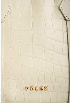 Manos Libres De Cuero Folia Para Mujer Nectaria Manos Libres De Cuero Folia Para Mujer Nectaria Blanco VÉLEZ