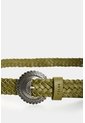 Cinturón Unifaz Trenzado En Cuero Para Mujer Anam Cinturón Unifaz Trenzado En Cuero Para Mujer Anam Verde Oliva XL VÉLEZ de Vélez