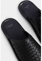 Slipper Tejido En Cuero Para Hombre Confort Slipper Tejido En Cuero Para Hombre Confort Negro 46 VÉLEZ de Vélez