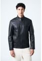 Chaqueta Bosa De Cuero Para Hombre Fit Semi Holgado Chaqueta Bosa De Cuero Para Hombre Fit Semi Holgado Negro XXXL VÉLEZ de Vélez