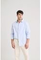 Camisa Oxford Manga Larga Calagua Para Hombre Semifitted Camisa Oxford Manga Larga Calagua Para Hombre Semifitted Azul Claro XXL VÉLEZ de Vélez