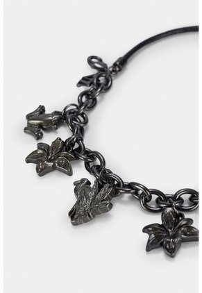 Manilla Venus En Cuero Y Metal Para Mujer Charms Manilla Venus En Cuero Y Metal Para Mujer Charms Grafito Vélez