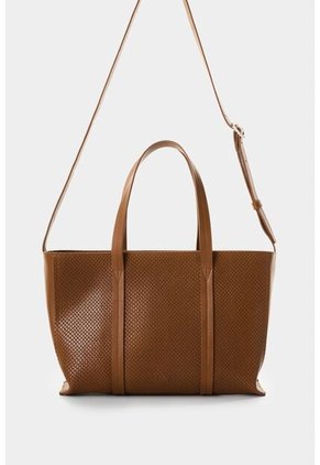 Bowling Nectaria En Cuero Grabado Para Mujer Bowling Nectaria En Cuero Grabado Para Mujer Miel VÉLEZ