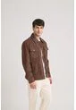 Chaqueta Aron En Gamuza Para Hombre Detalle Cuero Chaqueta Aron En Gamuza Para Hombre Detalle Cuero Cafe XXXL VÉLEZ de Vélez