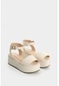 Sandalia Plataforma De Cuero Para Mujer Soren Sandalia Plataforma De Cuero Para Mujer Soren Beige 39 VÉLEZ de Vélez