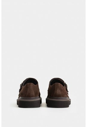 Mocasines Loira 2 De Cuero Gamuzado Para Hombre Silueta Monkstrap Mocasines Loira 2 De Cuero Gamuzado Para Hombre Silueta Monkstrap Cafe 39 VÉLEZ