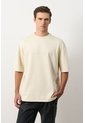 Camiseta Relaxed Fit Para Hombre Camiseta Relaxed Fit Para Hombre Crema XL VÉLEZ de Vélez