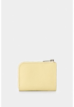 Porta Documentos Holy De Cuero Para Mujer Cremallera Porta Documentos Holy De Cuero Para Mujer Cremallera Amarillo VÉLEZ