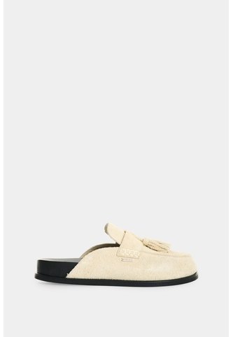 Suecos Tipo Mule En Cuero Para Mujer Tairu Suecos Tipo Mule En Cuero Para Mujer Tairu Crema 35 VÉLEZ Vélez