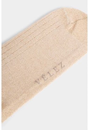 Calcetines Tobilleros Sereno Para Mujer Detalle Lúrex Calcetines Tobilleros Sereno Para Mujer Detalle Lúrex Arena XS VÉLEZ