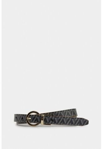 Cinturón Doble Faz De Cuero Para Mujer Monogram Cinturón Doble Faz De Cuero Para Mujer Monogram Negro L VÉLEZ Vélez