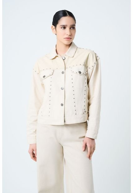 Chaqueta Orquídea De Algodón Y Cáñamo Para Mujer Silueta Oversized Chaqueta Orquídea De Algodón Y Cáñamo Para Mujer Silueta Oversized Crema XL Vélez