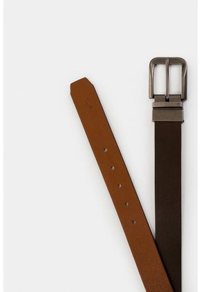 Cinturón Doble Faz Ravello De Cuero Para Hombre Hexagonal Cinturón Doble Faz Ravello De Cuero Para Hombre Hexagonal Cafe 36 VÉLEZ