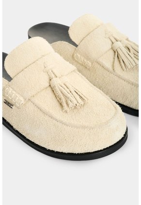 Suecos Tipo Mule En Cuero Para Mujer Tairu Suecos Tipo Mule En Cuero Para Mujer Tairu Crema 35 VÉLEZ