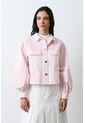 Chaqueta Aguamarina De Tela Para Mujer Bordados En Gamuza Chaqueta Aguamarina De Tela Para Mujer Bordados En Gamuza Rosado L VÉLEZ de Vélez