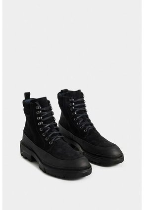 Botas Neu De Cuero Para Hombre Suela Tractorada Botas Neu De Cuero Para Hombre Suela Tractorada Negro 44 Vélez