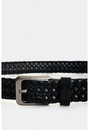Cinturón Unifaz De Cuero Trenzado Para Hombre Bruma Cinturón Unifaz De Cuero Trenzado Para Hombre Bruma Negro 34 VÉLEZ