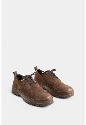 Zapatos Cordón Sunset De Cuero Para Hombre Suela Tractorada Zapatos Cordón Sunset De Cuero Para Hombre Suela Tractorada Cafe 45 Vélez