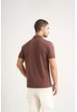 Polo Para Hombre Semi Fit Detalle Jacquard Polo Para Hombre Semi Fit Detalle Jacquard Cafe XL VÉLEZ de Vélez