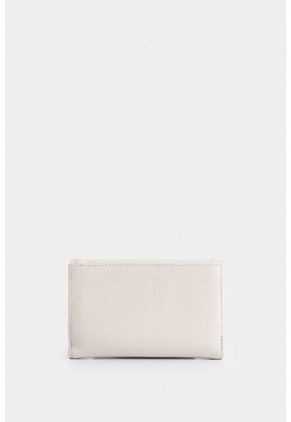Billetera Real De Cuero Para Mujer Con Monedero Billetera Real De Cuero Para Mujer Con Monedero Blanco VÉLEZ