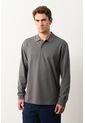 Polo Manga Larga En Algodón Para Hombre Nápoles Polo Manga Larga En Algodón Para Hombre Nápoles Gris M VÉLEZ de Vélez