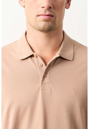 Polo Manga Larga En Algodón Para Hombre Nápoles Polo Manga Larga En Algodón Para Hombre Nápoles Arena XL VÉLEZ