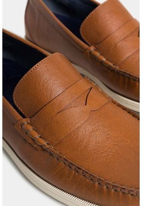 Mocasines Palmer De Cuero Para Hombre Silueta Clásica Mocasines Palmer De Cuero Para Hombre Silueta Clásica Miel 39 Vélez