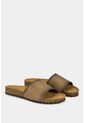 Sandalia Plana Slide De Cuero Para Hombre Silueta Tipo Strap Sandalia Plana Slide De Cuero Para Hombre Silueta Tipo Strap Kaky 43 Vélez de Vélez