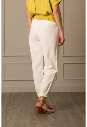 Pantalón Baggy Trébol Para Mujer Tiro Alto Pantalón Baggy Trébol Para Mujer Tiro Alto Blanco 10 Vélez