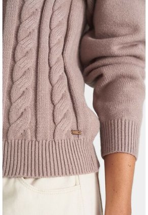 Sweater Uyuni Cerrado Para Mujer Tejido Rectilíneo Sweater Uyuni Cerrado Para Mujer Tejido Rectilíneo Tabaco M Vélez