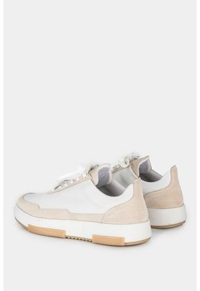 Tenis Gouda De Cuero Para Mujer Combinación De Texturas Tenis Gouda De Cuero Para Mujer Combinación De Texturas Blanco 38 Vélez