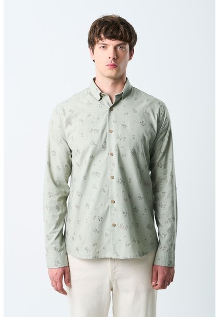 Camisa Manga Larga Semi Fitted Para Hombre Asiri Camisa Manga Larga Semi Fitted Para Hombre Asiri Agua Marina XXL VÉLEZ