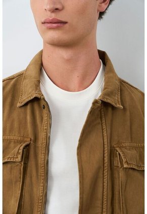 Chaqueta Vireo En Dril Para Hombre Semi Ajustada Chaqueta Vireo En Dril Para Hombre Semi Ajustada Cafe Claro L VÉLEZ