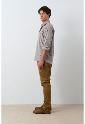 Camisa Lyra 2 Manga Larga Para Hombre Semi Fitted Camisa Lyra 2 Manga Larga Para Hombre Semi Fitted Gris XL VÉLEZ