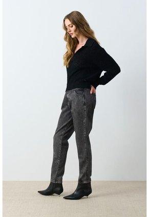 Polo Tejida Manga Larga Para Mujer Hazel Polo Tejida Manga Larga Para Mujer Hazel Negro L VÉLEZ