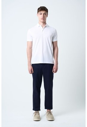 Polo Lucca Manga Corta Para Hombre Texturizada Polo Lucca Manga Corta Para Hombre Texturizada Blanco S VÉLEZ
