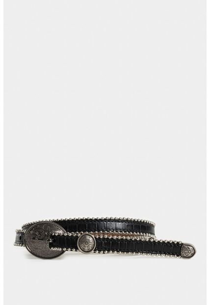 Cinturón Unifaz Tokio De Cuero Para Mujer Millaré De Balines Cinturón Unifaz Tokio De Cuero Para Mujer Millaré De Balines Negro L Vélez