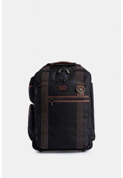 Morral Trolley Lona Por Cuero Para Hombre Acentos Morral Trolley Lona Por Cuero Para Hombre Acentos Negro Vélez