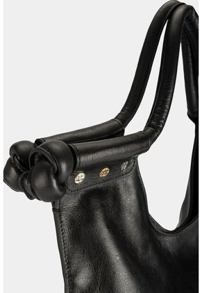 Shopping Amatista De Cuero Para Mujer Detalle De Taches Metálicos