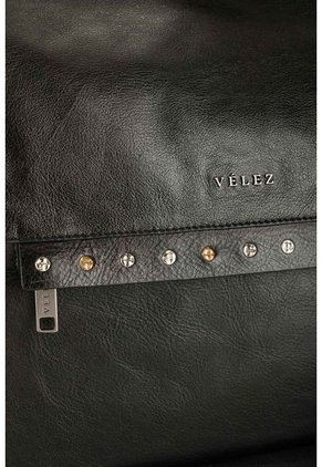 Shopping Amatista De Cuero Para Mujer Detalle De Taches Metálicos