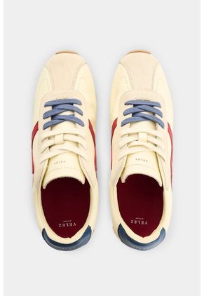 Tenis En Cuero Para Hombre Blooms Tenis En Cuero Para Hombre Blooms Crema 46 VÉLEZ