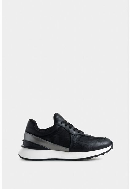 Tenis Jacinto De Cuero Y Lona Para Mujer Monogram Tenis Jacinto De Cuero Y Lona Para Mujer Monogram Negro 40 VÉLEZ