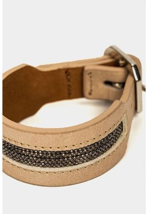 Manilla Ambar De Cuero Para Mujer Millare Beige