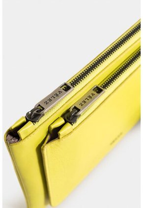 Cosmetiquera Arandano De Cuero Para Mujer Doble Bolsillo Cosmetiquera Arandano De Cuero Para Mujer Doble Bolsillo Verde Limon Vélez