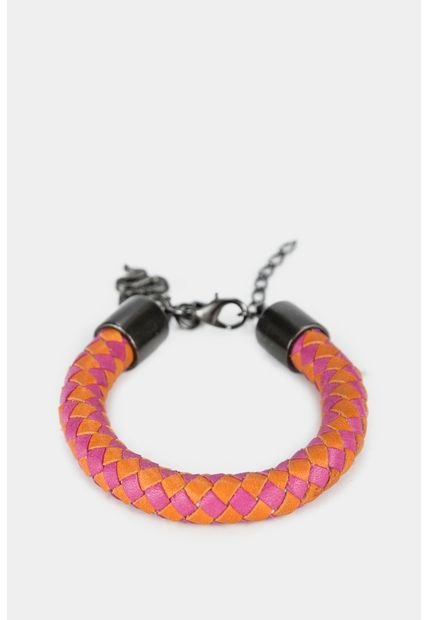 Manilla Pekín De Cuero Para Mujer Broche Ajustable