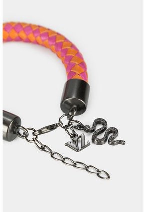 Manilla Pekín De Cuero Para Mujer Broche Ajustable