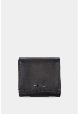 Monedero Rústico De Cuero Para Hombre Con Pasador Monedero Rústico De Cuero Para Hombre Con Pasador Negro VÉLEZ Vélez