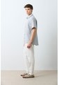 Camisa Manga Corta Rayas Para Hombre Nara Camisa Manga Corta Rayas Para Hombre Nara Azul XL VÉLEZ de Vélez