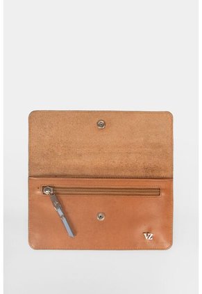 Billetera Porta Chequera Humanista De Cuero Para Mujer Básica Miel Billetera Porta Chequera Humanista De Cuero Para Mujer Básica Miel Vélez