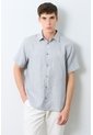 Camisa Manga Corta Rayas Para Hombre Nara Camisa Manga Corta Rayas Para Hombre Nara Azul XL VÉLEZ de Vélez